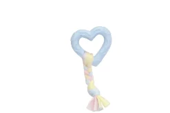 CUORE 70MM IN TPE CON TRECCIA IN COTONE, 2 COLORI PASTELLO: vendita online CUORE 70MM IN TPE CON TRECCIA IN COTONE, 2 COLORI PASTELLO in offerta