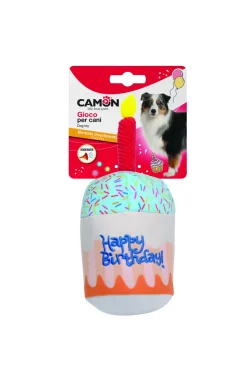 CUPCAKE HAPPY BIRTHDAY IN POLIESTERE CON SQUEAKER 23CM: vendita online CUPCAKE HAPPY BIRTHDAY IN POLIESTERE CON SQUEAKER 23CM in offerta