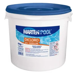 Dicloro Granulare 56% per Piscine: Confezione dicloro da 5 Kg