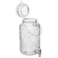 DISPENSER BEVANDE MONA 3.8LT CM 21.5X16 H.29 IN VETRO TRASPARENTE