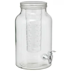 DISTRIBUTORE BEVANDE FUZY 6LT CM DIAM. 17.5 H.31 IN VETRO TRASPARENTE