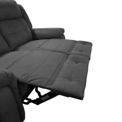 DIVANO 2 POSTI CON RELAX MANUALE IN TESSUTO GRIGIO: vendita online DIVANO 2 POSTI CON RELAX MANUALE IN TESSUTO GRIGIO in offerta