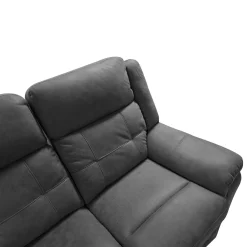 DIVANO 2 POSTI CON RELAX MANUALE IN TESSUTO GRIGIO: vendita online DIVANO 2 POSTI CON RELAX MANUALE IN TESSUTO GRIGIO in offerta