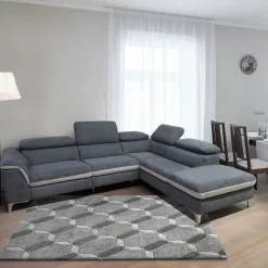 Divano Angolare con Penisola e Seduta Relax: Modello Star in Nabuk