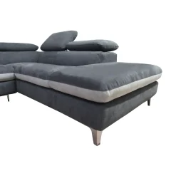 Divano Angolare con Penisola e Seduta Relax: Modello Star in Nabuk