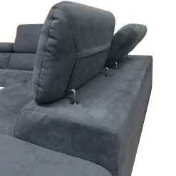 Divano Angolare con Penisola e Seduta Relax: Modello Star in Nabuk