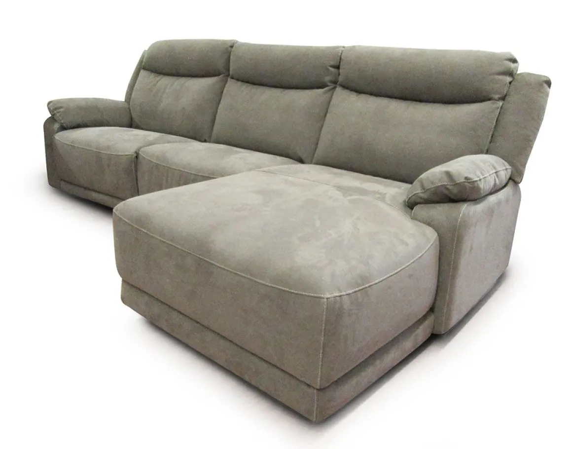 Divano con Chaise Longue: Divano Angolare con Recliner Elettrico