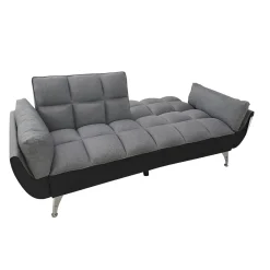 DIVANO LETTO CARLO CM 220 CON APERTURA CLIC CLAC IN TESSUTO GRIGIO: vendita online DIVANO LETTO CARLO CM 220 CON APERTURA CLIC CLAC IN TESSUTO GRIGIO in offerta