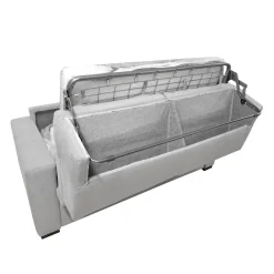 DIVANO LETTO CITY CM 175 CON RETE ELETTROSALDATA IN TESSUTO GRIGIO: vendita online DIVANO LETTO CITY CM 175 CON RETE ELETTROSALDATA IN TESSUTO GRIGIO in offerta