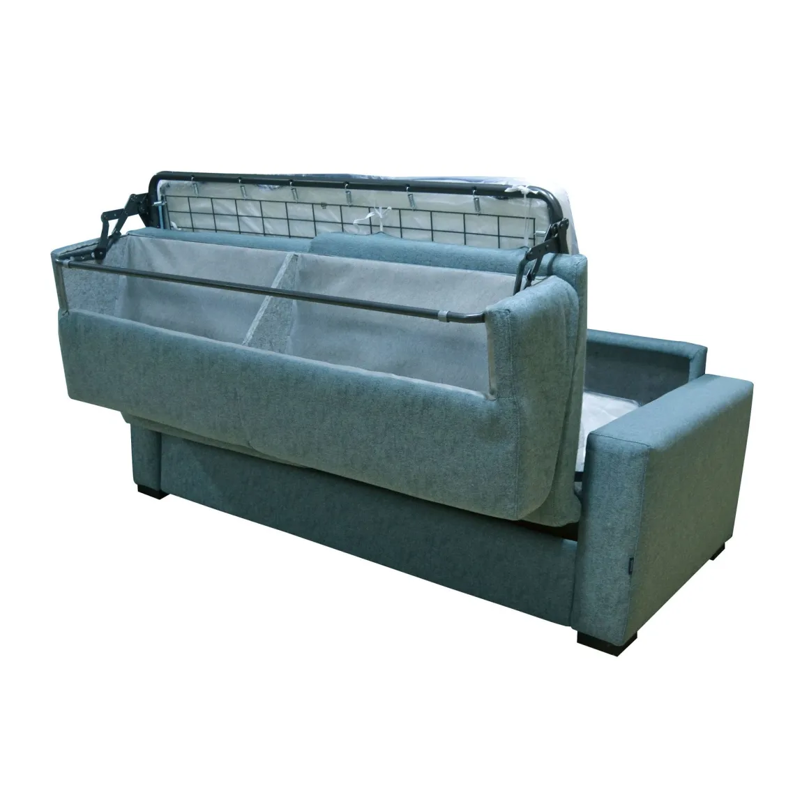 DIVANO LETTO CITY CM 195 CON RETE ELETTROSALDATA IN TESSUTO TURCHESE: vendita online DIVANO LETTO CITY CM 195 CON RETE ELETTROSALDATA IN TESSUTO TURCHESE in offerta