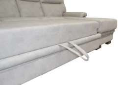 Divano Letto con Penisola Economico: Modello Flavia in Nabuk
