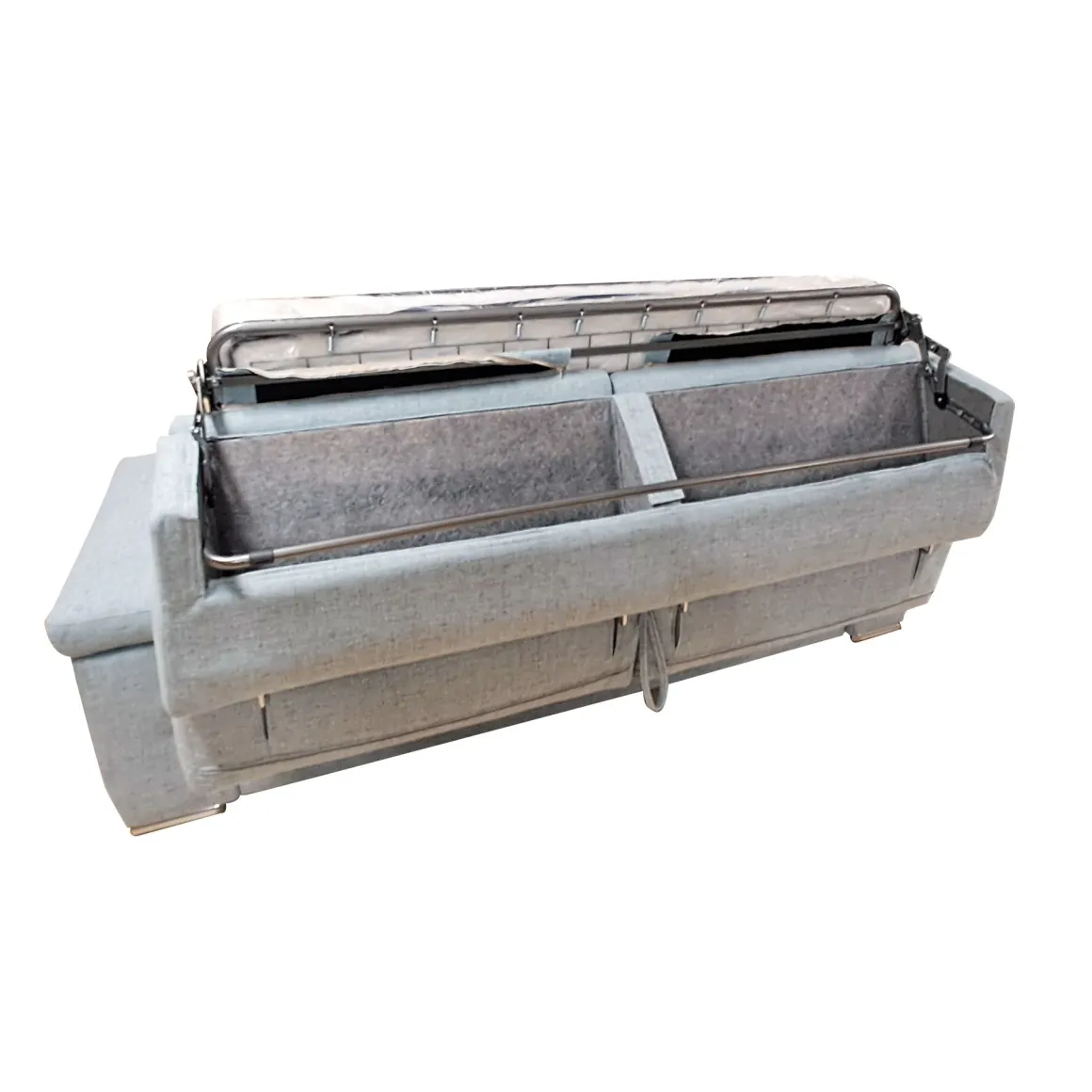 DIVANO LETTO IRIS CM 240 CON RETE ELETTROSALDATA IN TESSUTO ACQUA: vendita online DIVANO LETTO IRIS CM 240 CON RETE ELETTROSALDATA IN TESSUTO ACQUA in offerta