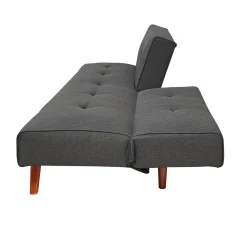 DIVANO LETTO KIKO CON APERTURA CLIC CLAC IN TESSUTO GRIGIO SCURO: vendita online DIVANO LETTO KIKO CON APERTURA CLIC CLAC IN TESSUTO GRIGIO SCURO in offerta