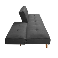 DIVANO LETTO KIKO CON APERTURA CLIC CLAC IN TESSUTO GRIGIO SCURO: vendita online DIVANO LETTO KIKO CON APERTURA CLIC CLAC IN TESSUTO GRIGIO SCURO in offerta