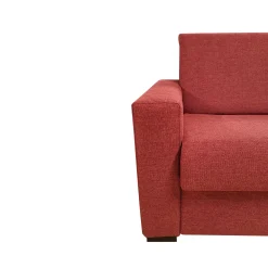 DIVANO LETTO MAXI CITY CM 215 CON RETE ELETTROSALDATA IN TESSUTO CILIEGIA: vendita online DIVANO LETTO MAXI CITY CM 215 CON RETE ELETTROSALDATA IN TESSUTO CILIEGIA in offerta