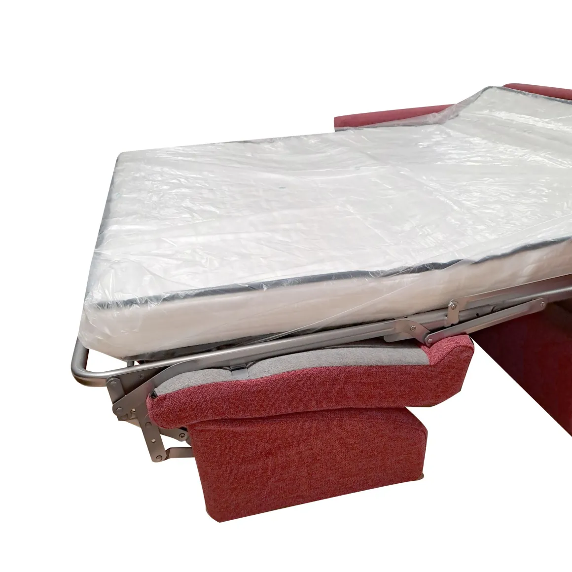 DIVANO LETTO MAXI CITY CM 215 CON RETE ELETTROSALDATA IN TESSUTO CILIEGIA: vendita online DIVANO LETTO MAXI CITY CM 215 CON RETE ELETTROSALDATA IN TESSUTO CILIEGIA in offerta