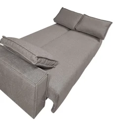 DIVANO LETTO MAXI MONTANA CM 230 CON APERTURA CLIC CLAC IN TESSUTO GRIGIO: vendita online DIVANO LETTO MAXI MONTANA CM 230 CON APERTURA CLIC CLAC IN TESSUTO GRIGIO in offerta