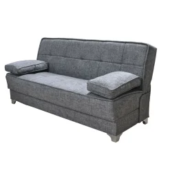 DIVANO LETTO NEON CON APERTURA CLIC CLAC IN TESSUTO GRIGIO: vendita online DIVANO LETTO NEON CON APERTURA CLIC CLAC IN TESSUTO GRIGIO in offerta