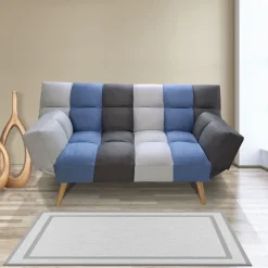 DIVANO LETTO PAOLO CON APERTURA CLIC CLAC IN TESSUTO MULTICOLORE: vendita online DIVANO LETTO PAOLO CON APERTURA CLIC CLAC IN TESSUTO MULTICOLORE in offerta