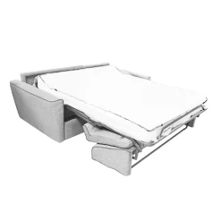 DIVANO LETTO PERLA CM 195 CON RETE ELETTROSALDATA IN TESSUTO GRIGIO CHIARO : vendita online DIVANO LETTO PERLA CM 195 CON RETE ELETTROSALDATA IN TESSUTO GRIGIO CHIARO in offerta
