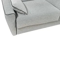 DIVANO LETTO PERLA CM 195 CON RETE ELETTROSALDATA IN TESSUTO GRIGIO CHIARO : vendita online DIVANO LETTO PERLA CM 195 CON RETE ELETTROSALDATA IN TESSUTO GRIGIO CHIARO in offerta