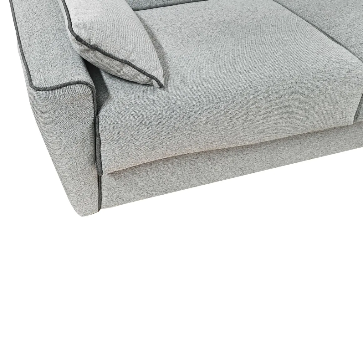 DIVANO LETTO PERLA CM 195 CON RETE ELETTROSALDATA IN TESSUTO GRIGIO CHIARO : vendita online DIVANO LETTO PERLA CM 195 CON RETE ELETTROSALDATA IN TESSUTO GRIGIO CHIARO in offerta