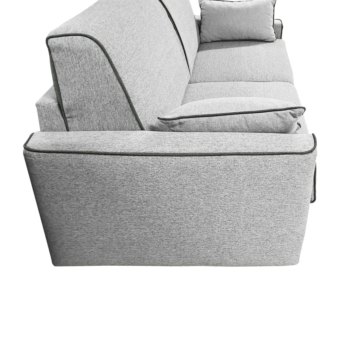 DIVANO LETTO PERLA CM 195 CON RETE ELETTROSALDATA IN TESSUTO GRIGIO CHIARO : vendita online DIVANO LETTO PERLA CM 195 CON RETE ELETTROSALDATA IN TESSUTO GRIGIO CHIARO in offerta