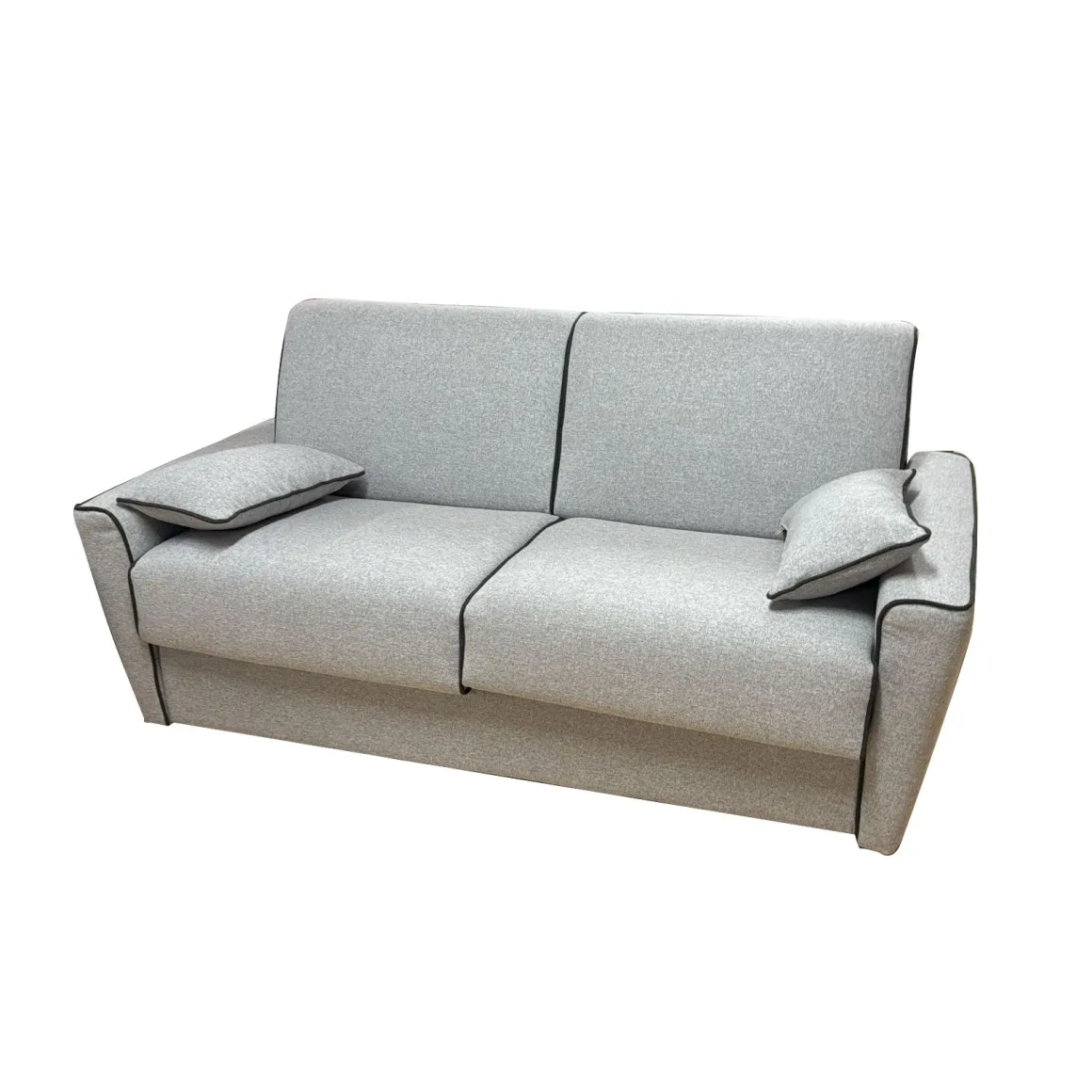 DIVANO LETTO PERLA CM 195 CON RETE ELETTROSALDATA IN TESSUTO GRIGIO CHIARO : vendita online DIVANO LETTO PERLA CM 195 CON RETE ELETTROSALDATA IN TESSUTO GRIGIO CHIARO in offerta