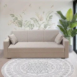 DIVANO LETTO PROMO CON APERTURA CLICK CLACK IN TESSUTO BEIGE: vendita online DIVANO LETTO PROMO CON APERTURA CLICK CLACK IN TESSUTO BEIGE in offerta