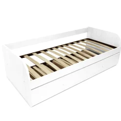 DIVANO LETTO SINGOLO BIANCO FRASSINATO