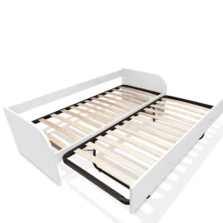 DIVANO LETTO SINGOLO BIANCO FRASSINATO