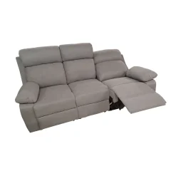 DIVANO 3P KEY CON RELAX MANUALE IN TESSUTO GRIGIO CHIARO: vendita online DIVANO 3P KEY CON RELAX MANUALE IN TESSUTO GRIGIO CHIARO in offerta
