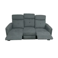 DIVANO 3 POSTI ENEA CON RELAX MANUALE IN TESSUTO GRIGIO SCURO : vendita online DIVANO 3 POSTI ENEA CON RELAX MANUALE IN TESSUTO GRIGIO SCURO in offerta