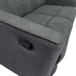DIVANO 3 POSTI ENEA CON RELAX MANUALE IN TESSUTO GRIGIO SCURO : vendita online DIVANO 3 POSTI ENEA CON RELAX MANUALE IN TESSUTO GRIGIO SCURO in offerta