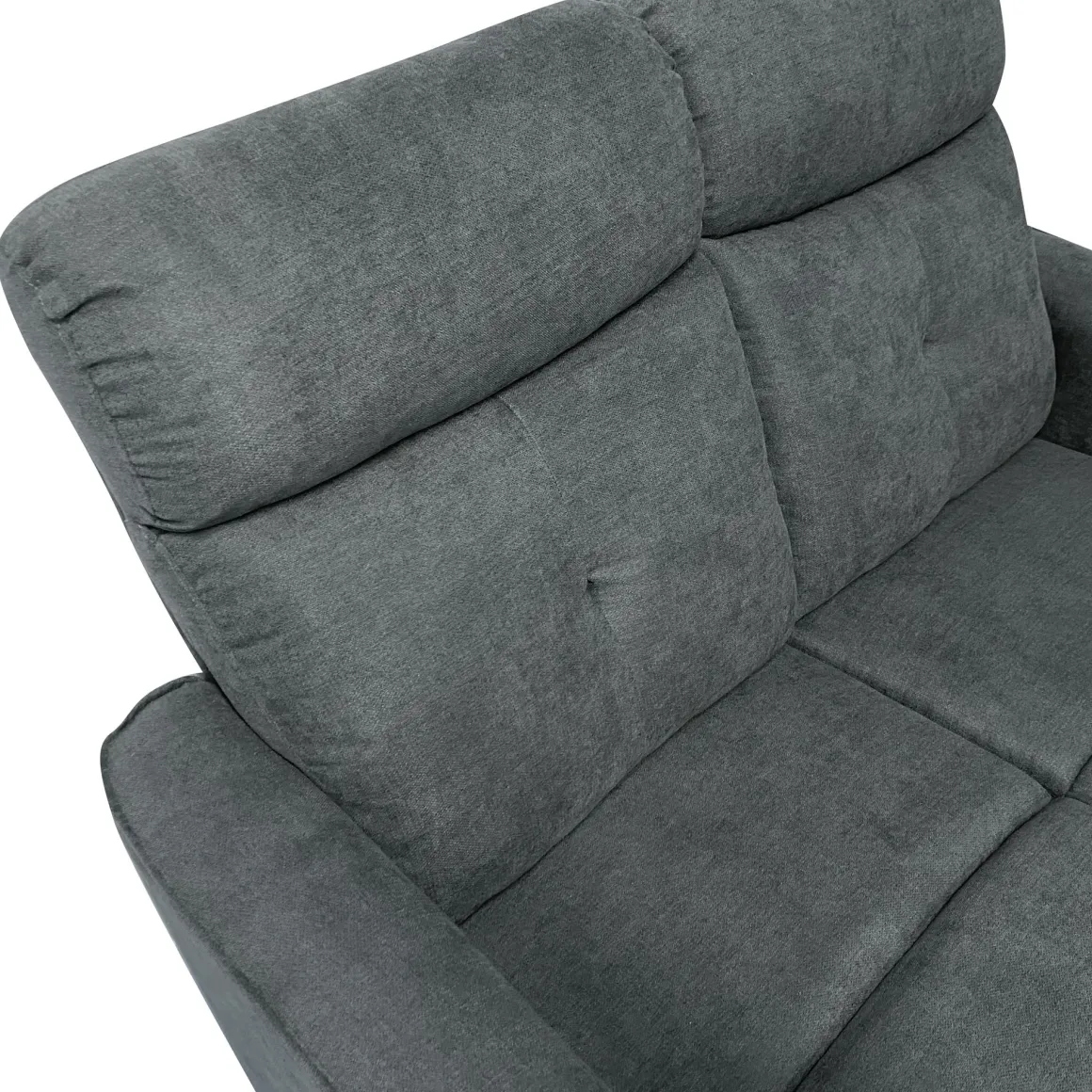DIVANO 3 POSTI ENEA CON RELAX MANUALE IN TESSUTO GRIGIO SCURO : vendita online DIVANO 3 POSTI ENEA CON RELAX MANUALE IN TESSUTO GRIGIO SCURO in offerta