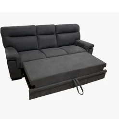 DIVANO 3 POSTI FLAVIA CM 213 CON CARRELLO ESTRAIBILE FLAVIA IN TESSUTO DARK GREY : vendita online DIVANO 3 POSTI FLAVIA CM 213 CON CARRELLO ESTRAIBILE FLAVIA IN TESSUTO DARK GREY in offerta