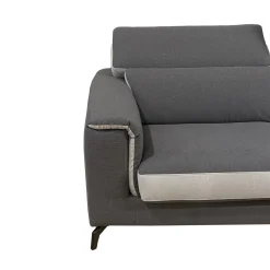DIVANO 2 POSTI GWEN IN TESSUTO GRIGIO E SILVER: vendita online DIVANO 2 POSTI GWEN IN TESSUTO GRIGIO E SILVER in offerta