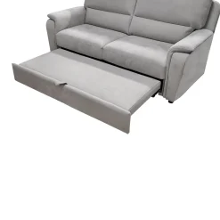 DIVANO 3 POSTI MOD.ELBA CON CARRELLO ESTRAIBILE TESSUTO GRIGIO CHIARO: vendita online DIVANO 3 POSTI MOD.ELBA CON CARRELLO ESTRAIBILE TESSUTO GRIGIO CHIARO in offerta