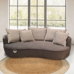 DIVANO 3 POSTI MOD. LEVI BIG FAMILY IN TESSUTO MARRONE: vendita online DIVANO 3 POSTI MOD. LEVI BIG FAMILY IN TESSUTO MARRONE in offerta