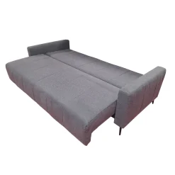DIVANO 3 POSTI MOD. MURANO CON SEDUTA ESTRAIBILE IN TESSUTO GRIGIO : vendita online DIVANO 3 POSTI MOD. MURANO CON SEDUTA ESTRAIBILE IN TESSUTO GRIGIO in offerta