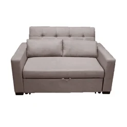 DIVANO TOMMY CON CARRELLO ESTRAIBILE IN TESSUTO TORTORA: vendita online DIVANO TOMMY CON CARRELLO ESTRAIBILE IN TESSUTO TORTORA in offerta