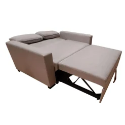 DIVANO TOMMY CON CARRELLO ESTRAIBILE IN TESSUTO TORTORA: vendita online DIVANO TOMMY CON CARRELLO ESTRAIBILE IN TESSUTO TORTORA in offerta