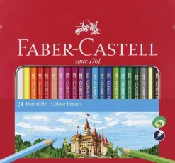 FABER CASTELL - ASTUCCIO 24 MATITE COLORATE PERMANENTI: vendita online FABER CASTELL - ASTUCCIO 24 MATITE COLORATE PERMANENTI in offerta