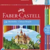 FABER CASTELL - ASTUCCIO 24 + 3 MATITE BICOLORE + TEMPERINO : vendita online FABER CASTELL - ASTUCCIO 24 + 3 MATITE BICOLORE + TEMPERINO in offerta