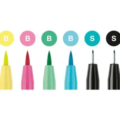 FABER CASTELL - ASTUCCIO 6 PENNE PITT ARTIST CHINA ASSORTITI: vendita online FABER CASTELL - ASTUCCIO 6 PENNE PITT ARTIST CHINA ASSORTITI in offerta
