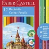 FABER CASTELL - ASTUCCIO 12 + 3 MATITE COLORATE CON TEMPERINO : vendita online FABER CASTELL - ASTUCCIO 12 + 3 MATITE COLORATE CON TEMPERINO in offerta
