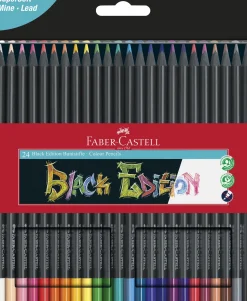 FABER CASTELL - BLACK EDITION ASTUCCIO 24 MATITE COLORATE: vendita online FABER CASTELL - BLACK EDITION ASTUCCIO 24 MATITE COLORATE in offerta