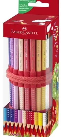 FABER CASTELL - COLOUR GRIP SET 18PZ MATITE COLORATE IN ROTOLO: vendita online FABER CASTELL - COLOUR GRIP SET 18PZ MATITE COLORATE IN ROTOLO in offerta