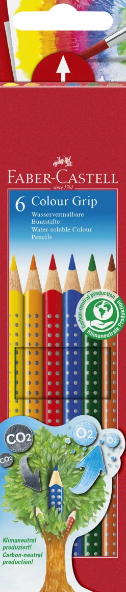 FABER CASTELL - COLOUR GRIP ASTUCCIO 6 MATITE COLORATE : vendita online FABER CASTELL - COLOUR GRIP ASTUCCIO 6 MATITE COLORATE in offerta