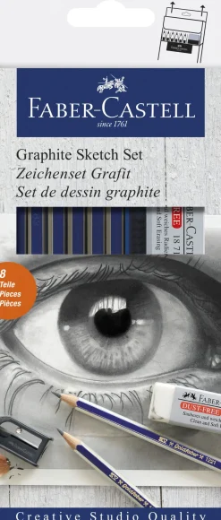 FABER CASTELL - GOLDFABER 8PZ GRAPHITE SKETCH SET : vendita online FABER CASTELL - GOLDFABER 8PZ GRAPHITE SKETCH SET in offerta